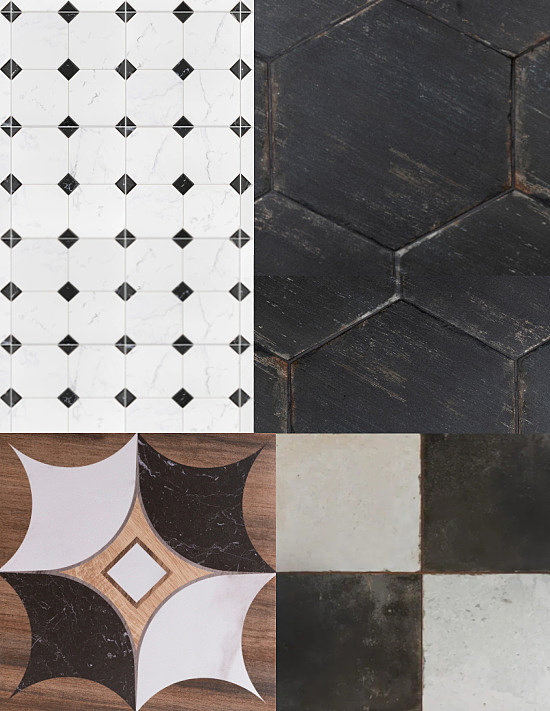 black-white-French-style-floor-wall-tile