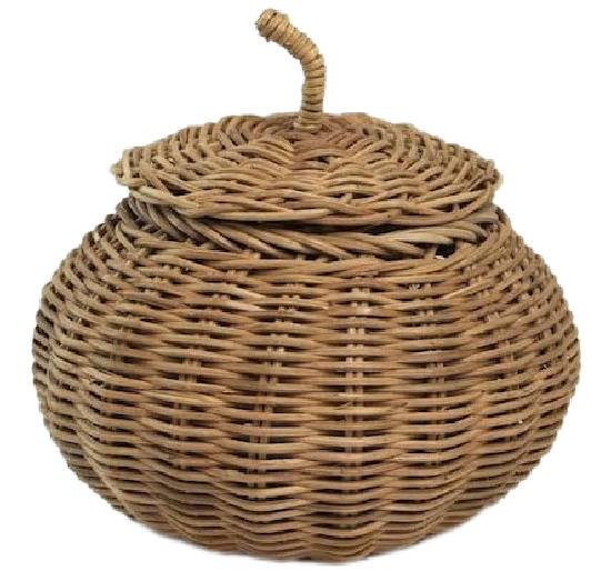 Pumpkin Rattan Basket by Ashland®