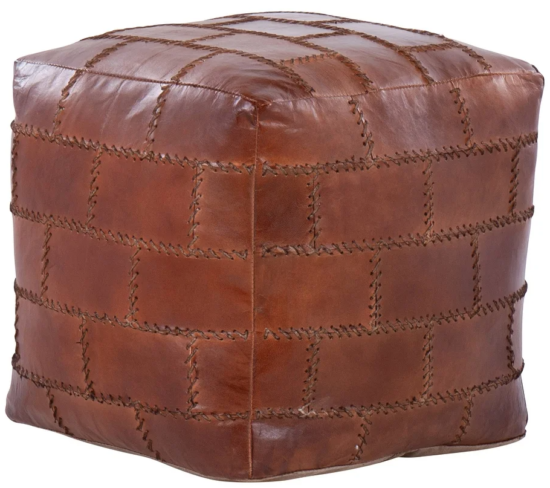 Carbon-Loft-Najah-Leather-Industrial-Pouf-Ottoman-with-Patchwork-Stitching