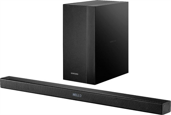 Samsung - 2.1-Channel 300W Soundbar System with 6-1/2" Wireless Subwoofer - Black