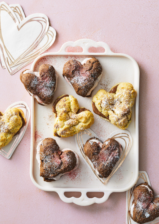 heart-shape-chocolate-cream-puffs-recipe