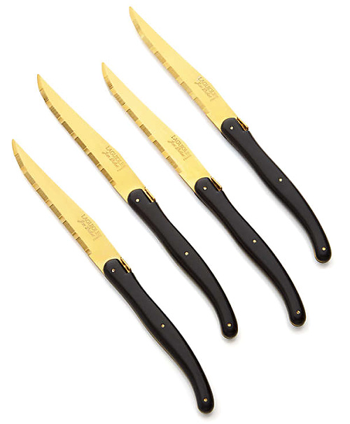 Laguiole ® Gold Steak Knives, Set of 4