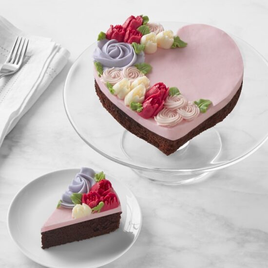 We Take the Cake Heart Flower Cake