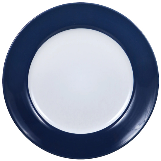 Royal Norfolk Blue and White Stoneware Dinner Plates, 10.5 in.