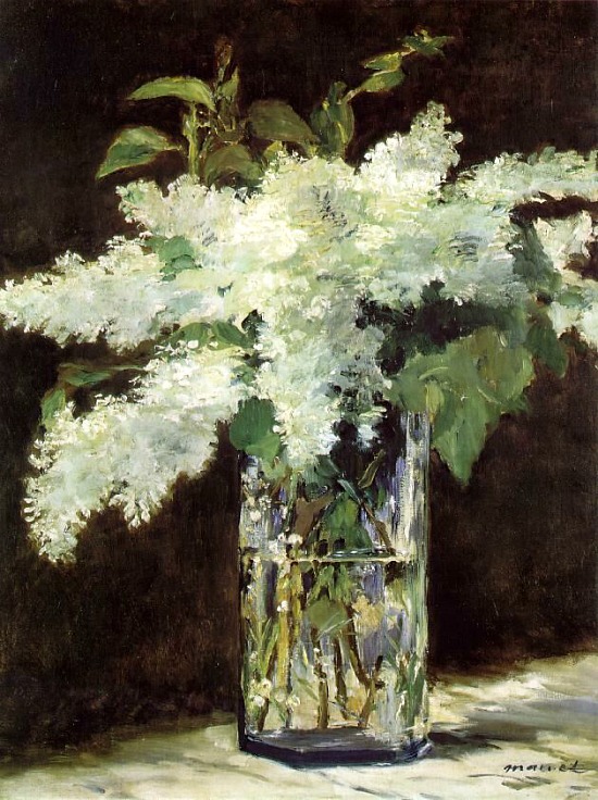 Manet, Edouard - Lilacs In A Vase, c.1882