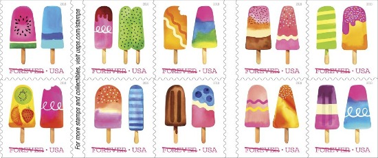 frozen-treats-postage-stamps