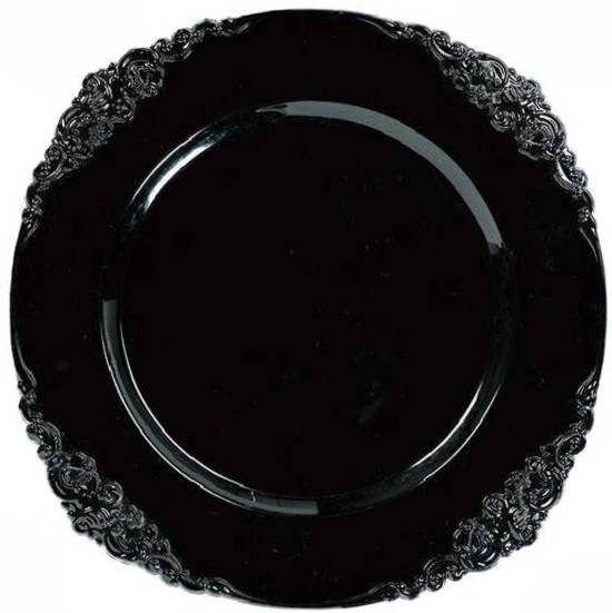 black-formal-plate-charger
