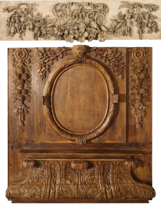 18th Century Oak Boiserie Panel 