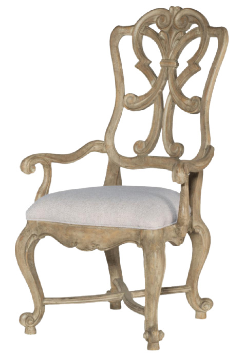 Hooker Furniture Castella Wood Back Arm Chair