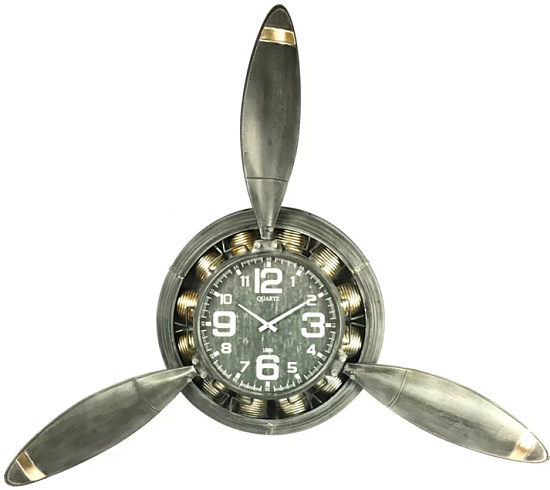metal airplane propeller clock