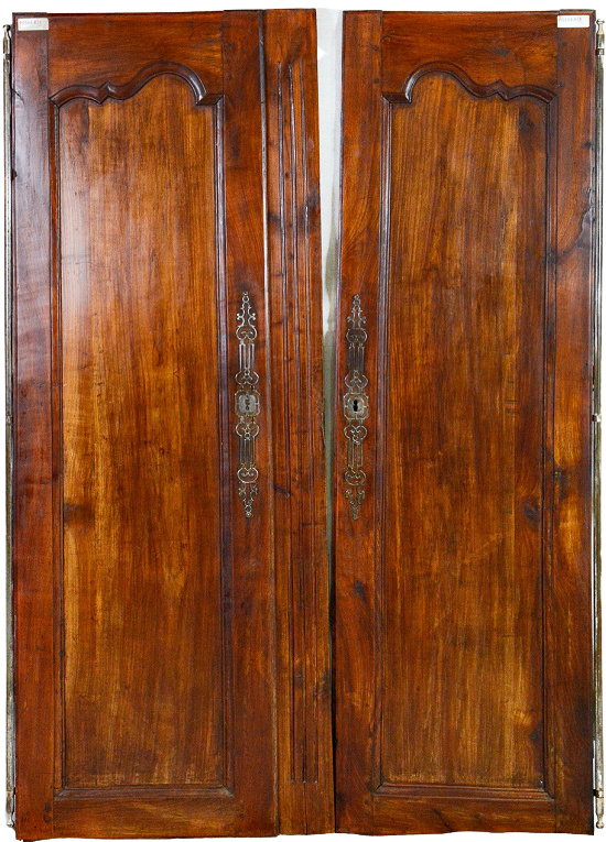 Pair-French-Louis-XV-Style-Armoire-Doors-in-Cherry (1)