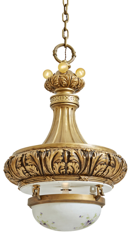 cast-plaster-gold-chandelier