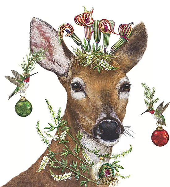 holiday-deer-cocktail-napkins