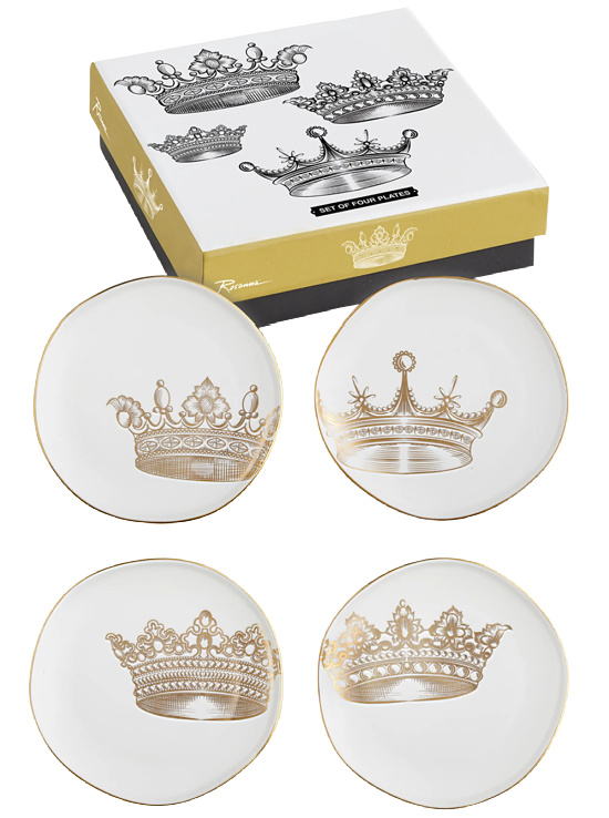 Lithographie Crown Plates, Set of 4