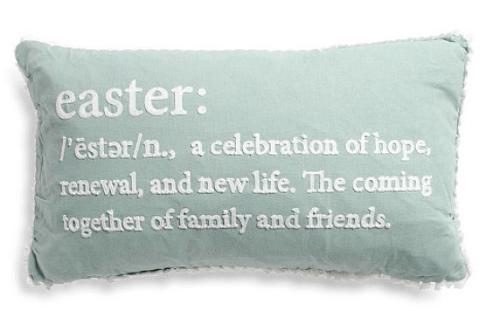 Easter definition throw pillow
