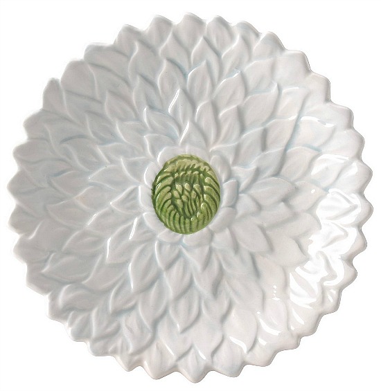 Mikasa Silk Floral Teal Appetizer Plate