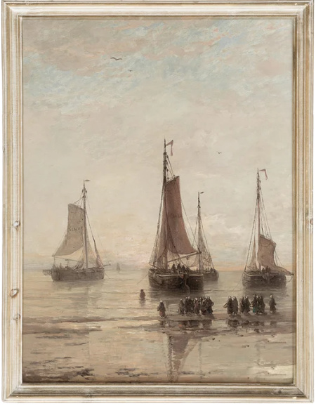 Ships in Harbor Print