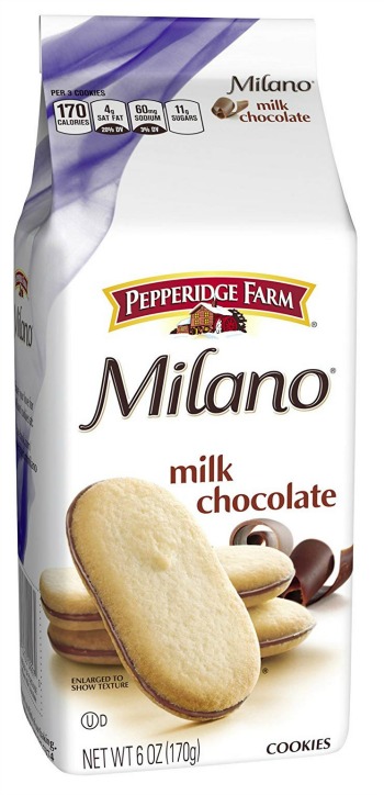 Milano milk chocolate cookies