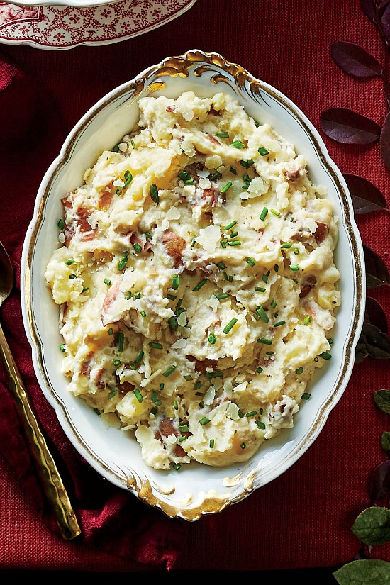 Rustic Mashed Red Potatoes with Parmesan Recipe