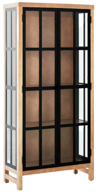 Bountiful Wood and Glass Tall Cabinet - Threshold™ designed with Studio McGee