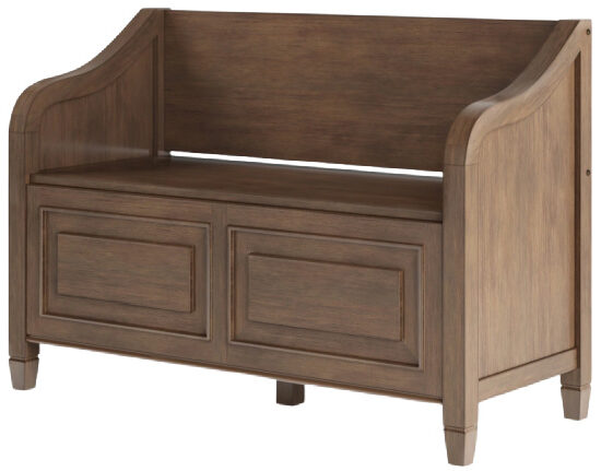 WYNDENHALL Hampshire SOLID WOOD 42 inch Wide Traditional Entryway Storage Bench