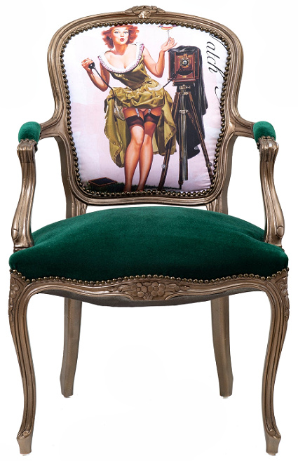 emerald-green-upholstered-custom-chair-photograph