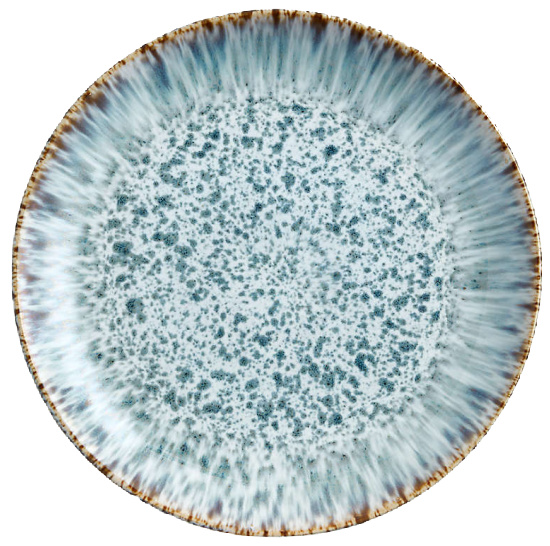 Julo Blue and White Dinner Plate