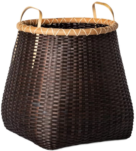 Large Bamboo Basket with Handles