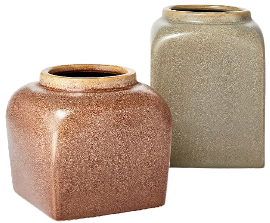 Modern Brown Ceramic Vase
