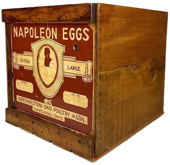 Vintage Napoleon Eggs Crate 