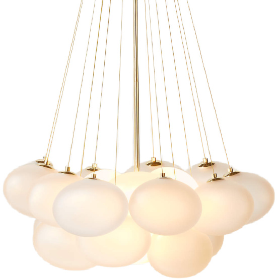 Corvina Unlacquered Polished Brass Chandelier