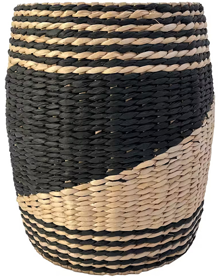 Large Black & Natural Basket by Ashland®