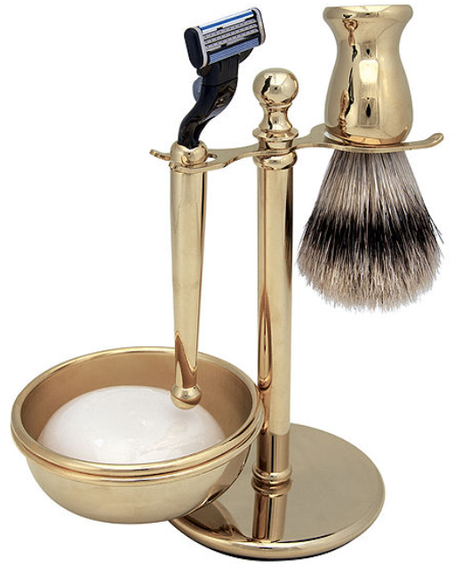 Harry D. Koenig 4-pc. Gold-Plated Shave Set for Men