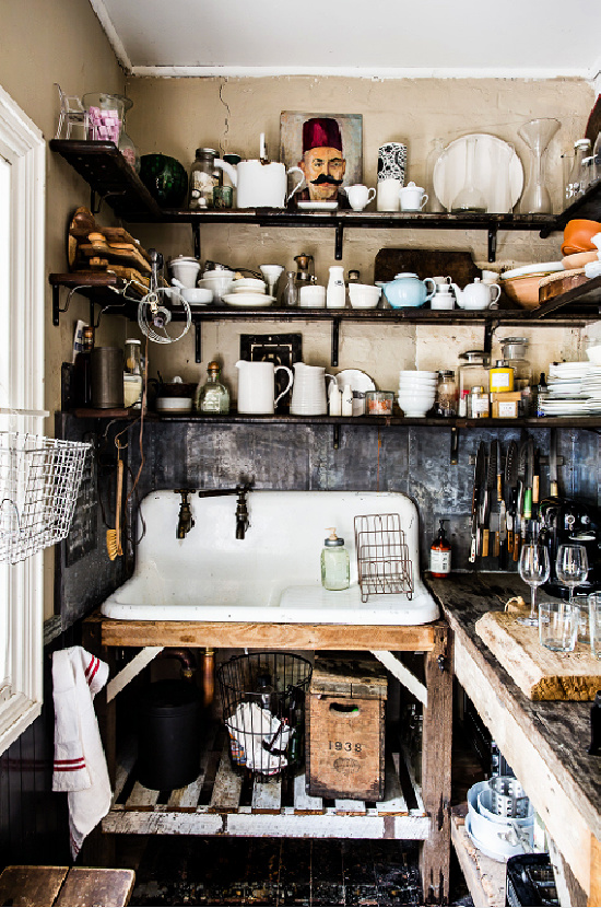 eclectic kitchen