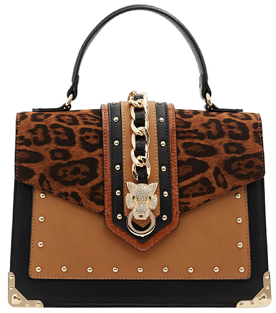 Baroo-top-handle-leopard-black-handbag