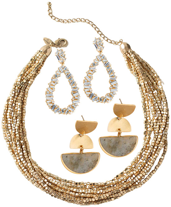 gold-tone-earrings-baguette-necklace