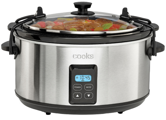 Cooks 5-Qt. Programmable Latch and Travel Slow Cooker