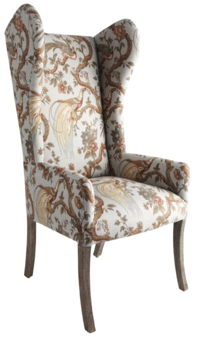 Pheasant-upholstered-wingback-host-chair