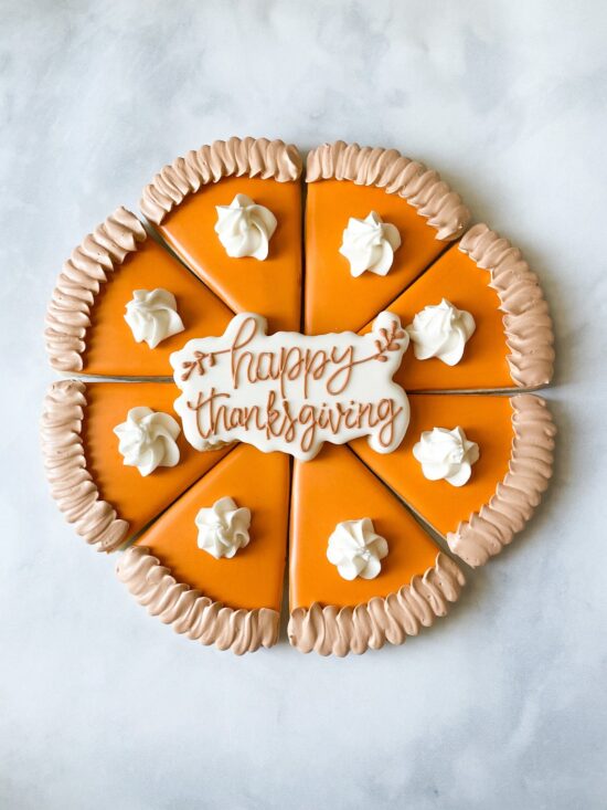 Thanksgiving Pie and Happy Thanksgiving Plaque Cookie Cutter