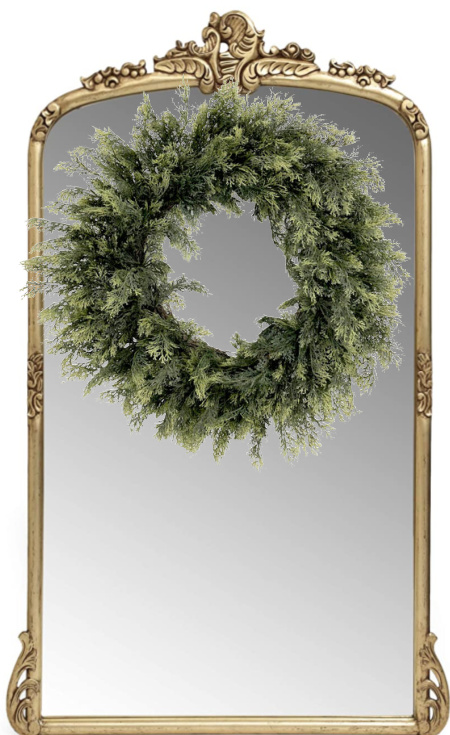 mirror-decorative-holidays-wreath