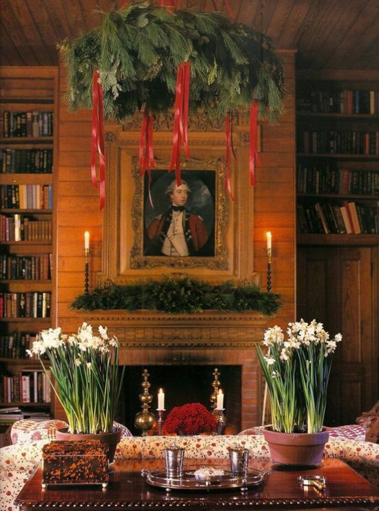 Carolyne Roehm candle fireplace mantle