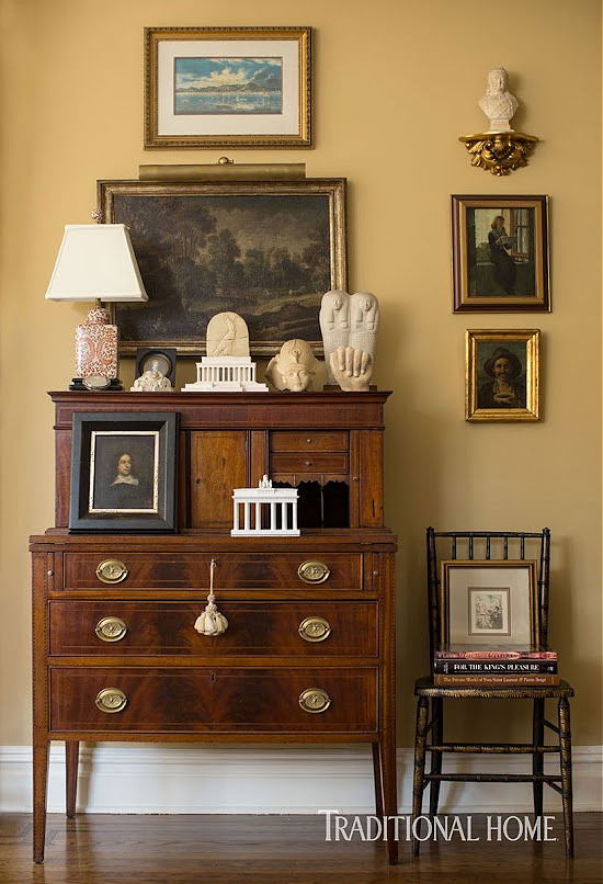 antique-desk-Tim Gunn-New-York Apartment-photo-John-Bessler