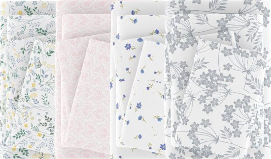 Floral & Paisley Patterns Sheet Set - Extra Soft, Easy Care - Becky Cameron