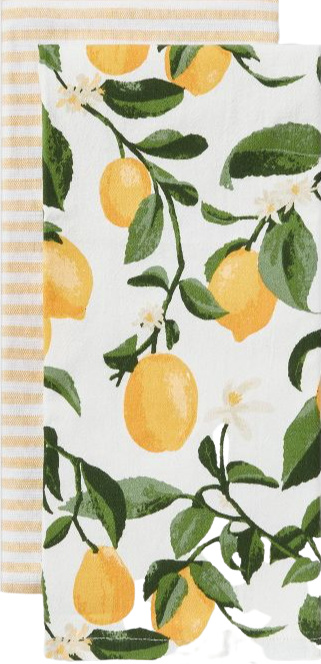 lemon-yellow-kitchen-towels