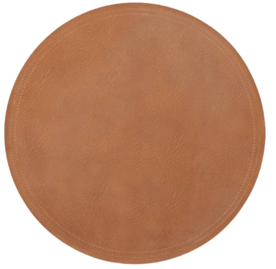 Faux Leather Decorative Charger