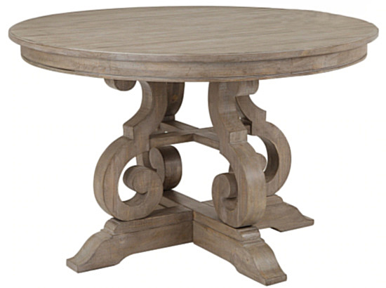 Traditional-Dove-Tail-Grey-48-inch-Round-Dining-Table