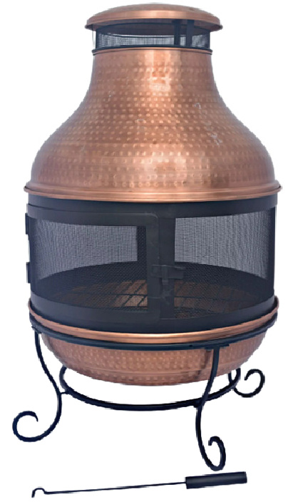 Better Homes & Gardens Wood-Burning Copper Chiminea Fire Pit 1