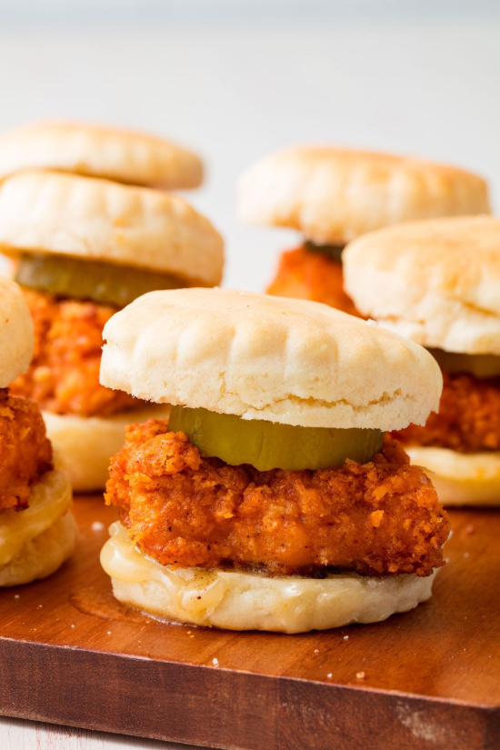 chicken and biscuit sliders