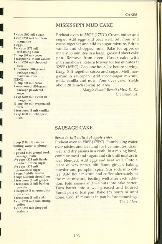 sausage-cake-Mississippi-mud-cake-recipes