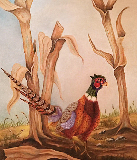 Pheasant-art-canvas-painting